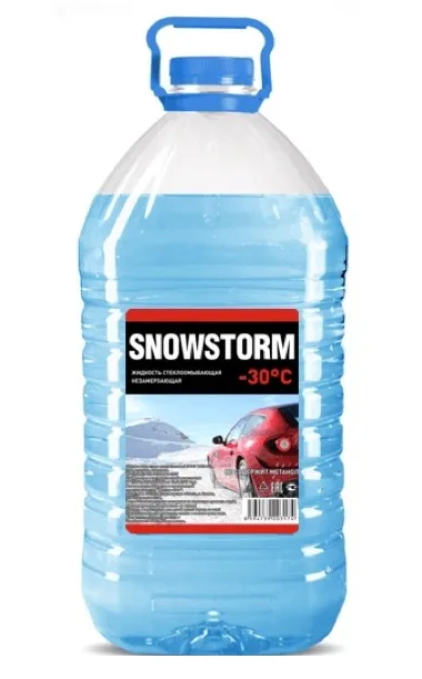 SNOWSTORM Очиститель стеклоомывающая жидкость -30С (факт -30) без запаха 100% качество 4.3L